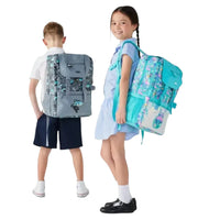 SMGL Tropical Lemur and Flamingo Holographic Buckleflap Backpack