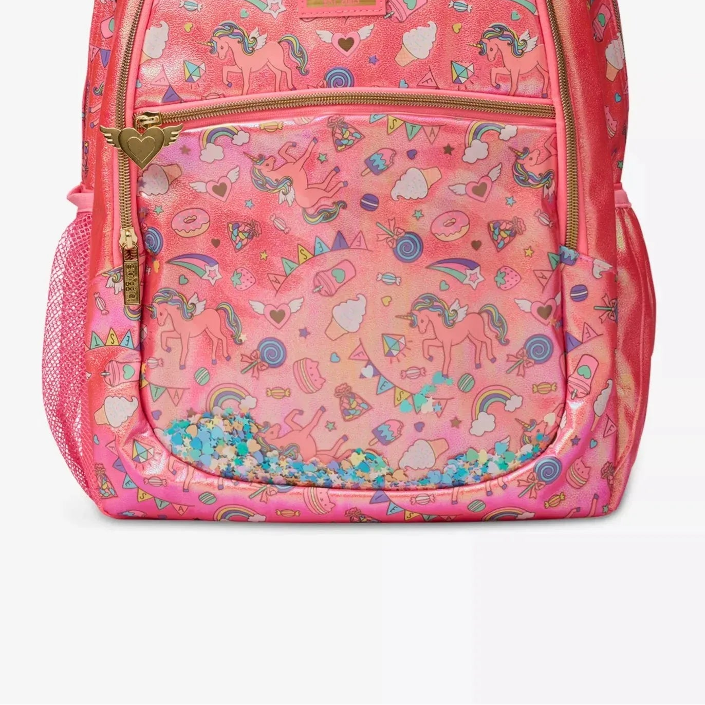 SMGL Magical Unicorn Confetti Shaker Metallic Classic Backpack