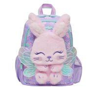 SMGL Enchanted Fairy Bunny Plush 3D Wings Tiny Backpack