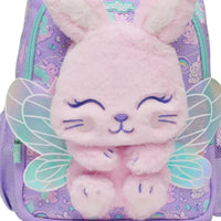 SMGL Enchanted Fairy Bunny Plush 3D Wings Tiny Backpack