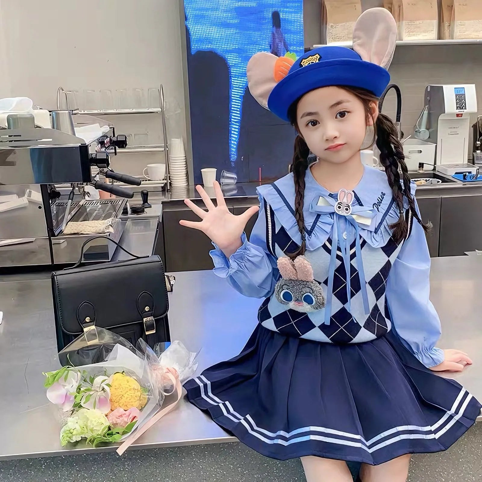 Zootopia Officer Judy Hopps Cosplay Police Hat