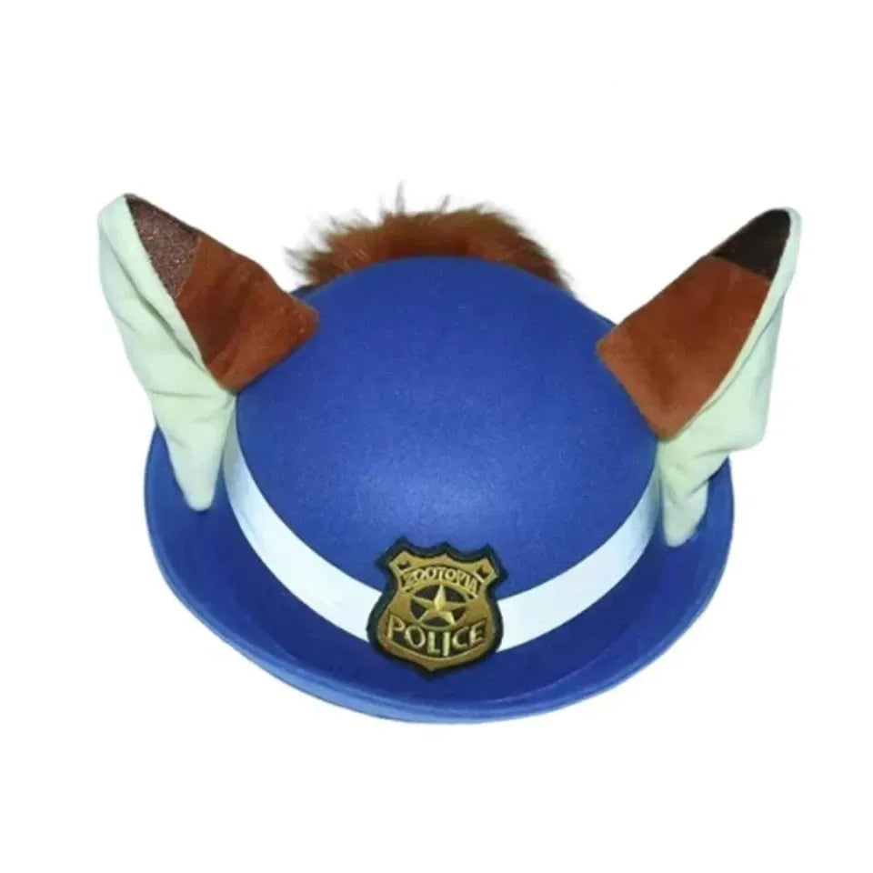 Zootopia Officer Nick Wilde Fox Ear Bowler Hat