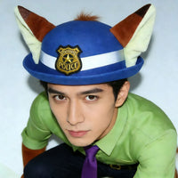 Zootopia Officer Nick Wilde Fox Ear Bowler Hat