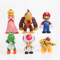 Super Mario Bros Mushroom Kingdom Heroes (Set of 6)
