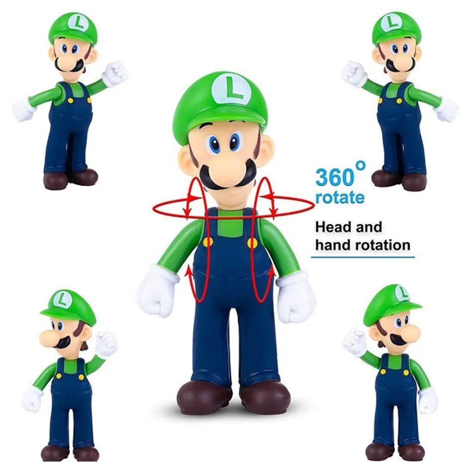 Super Mario Bros Mushroom Kingdom Heroes (Set of 6)