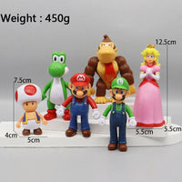 Super Mario Bros Mushroom Kingdom Heroes (Set of 6)