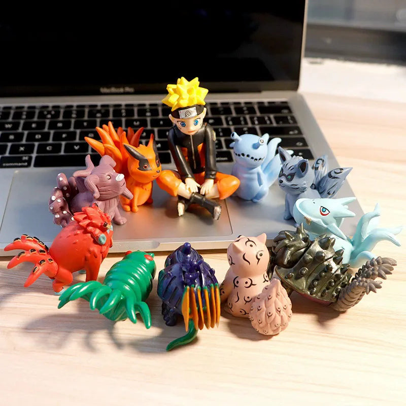 Naruto And Nine Tailed Beasts Mini Figures (Set of 11)