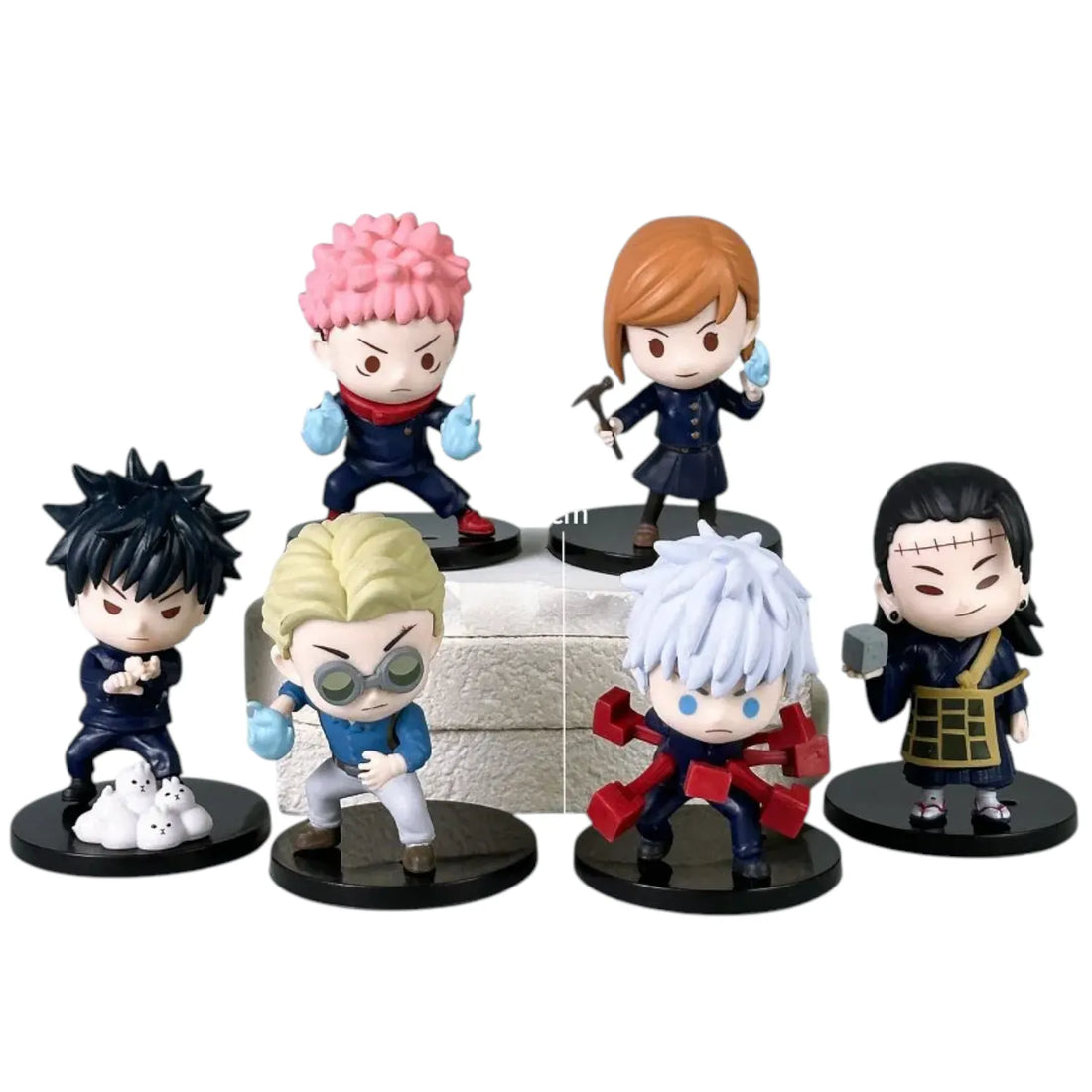 JJK Shibuya Incident Sorcerer Battle Chibi Figures (Set of 6)