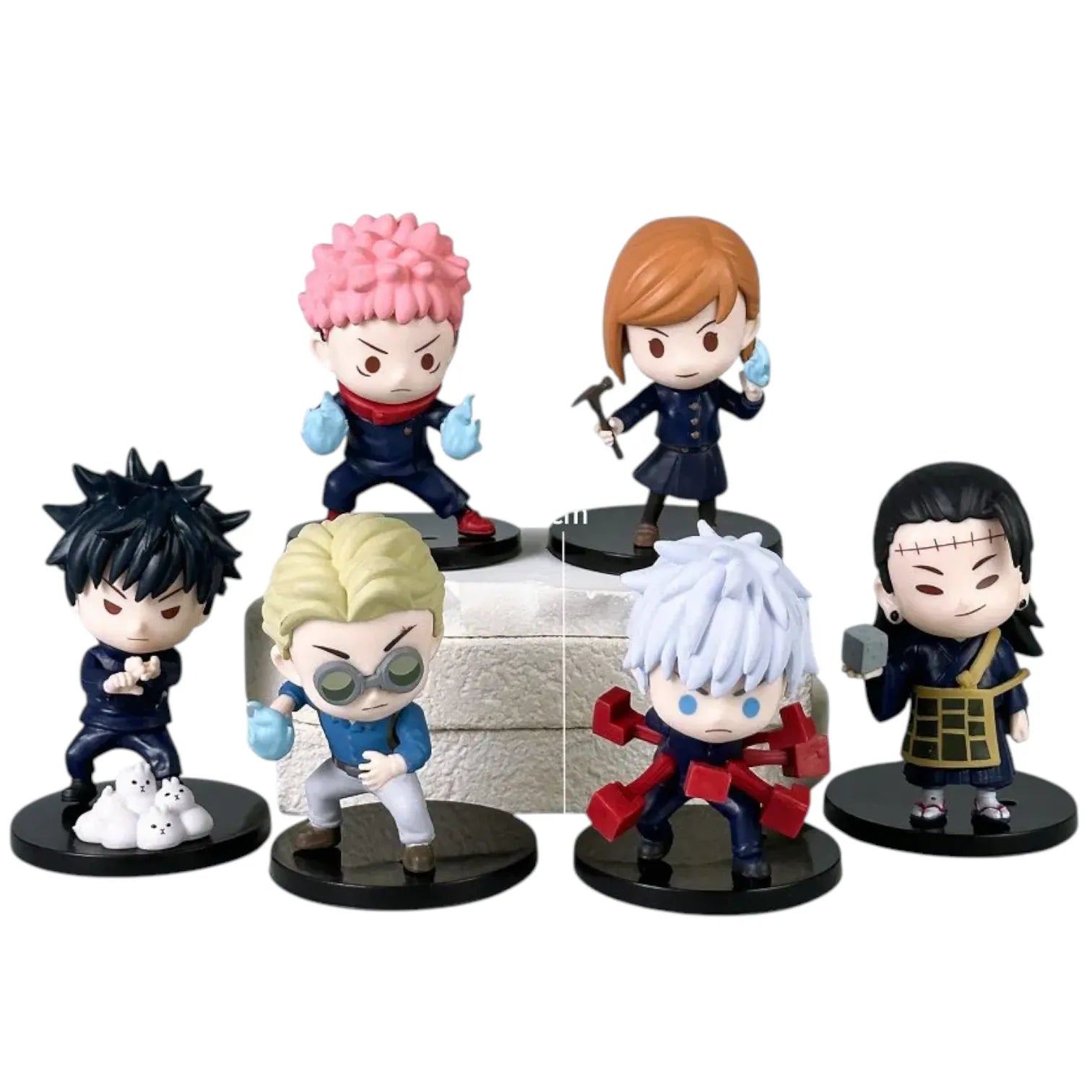 JJK Shibuya Incident Sorcerer Battle Chibi Figures (Set of 6)