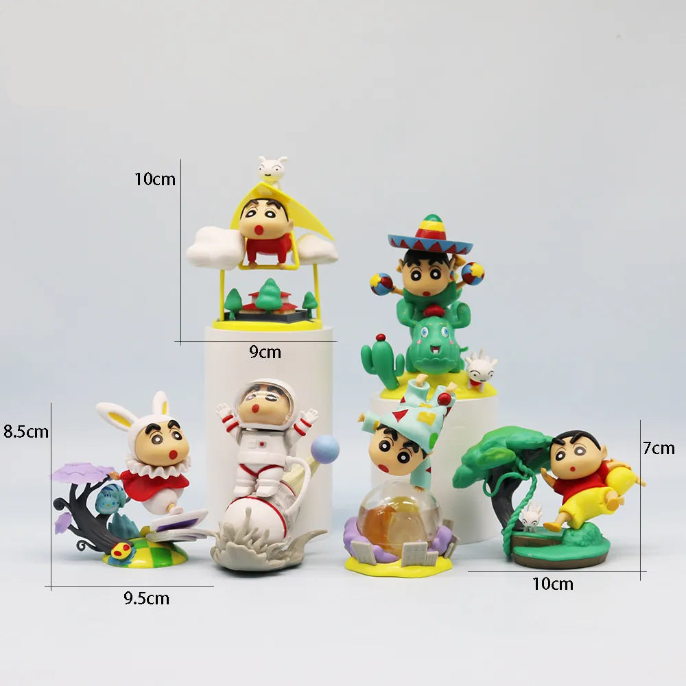 Crayon Shinchan Classic Wonder Figures (Set of 6)