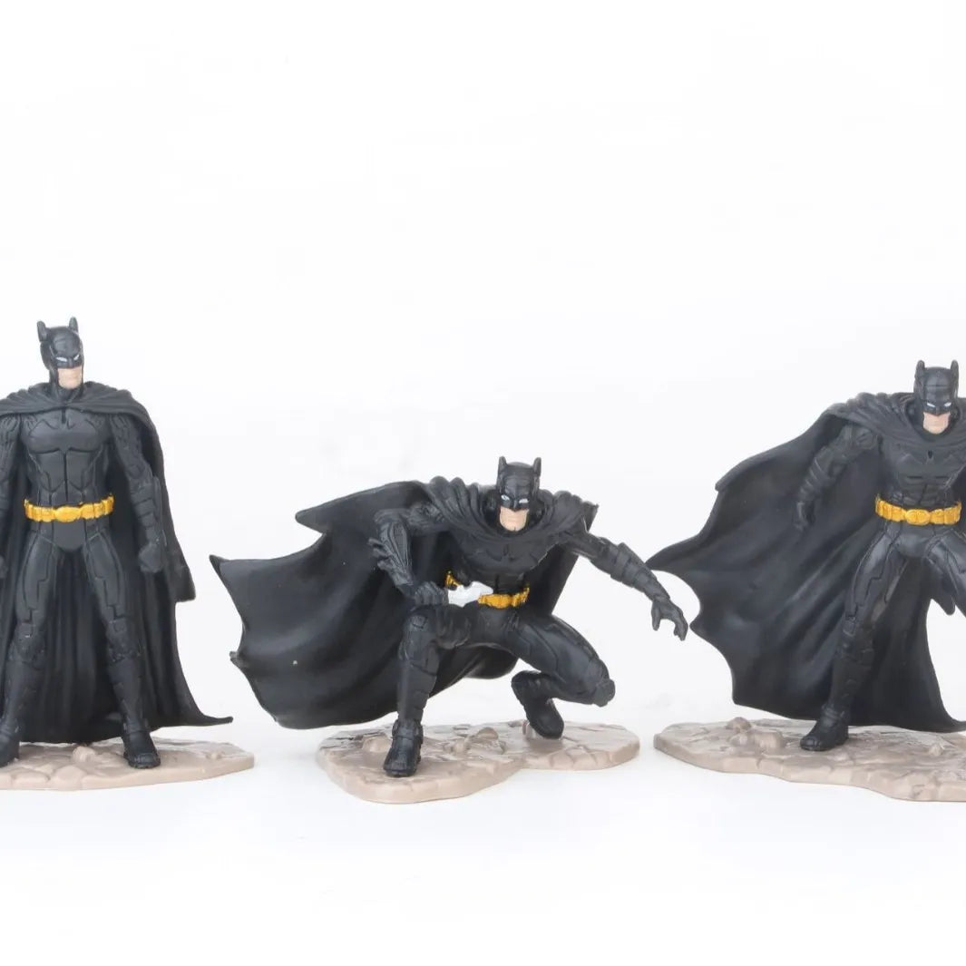 Bat and Supe Dynamic Battle Poses Figure (Set of 6)