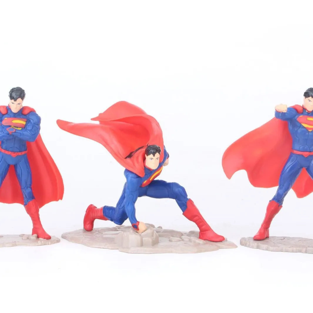 Bat and Supe Dynamic Battle Poses Figure (Set of 6)
