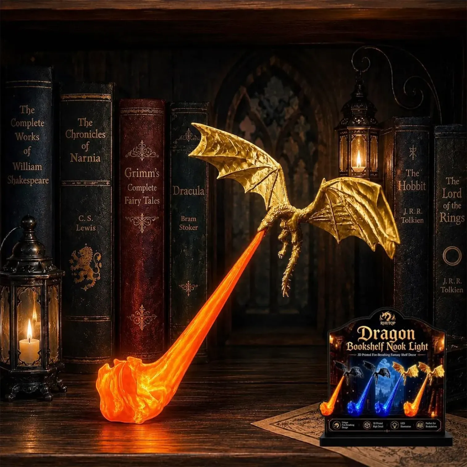 Fire Breathing Dragon 3D Novelty Light