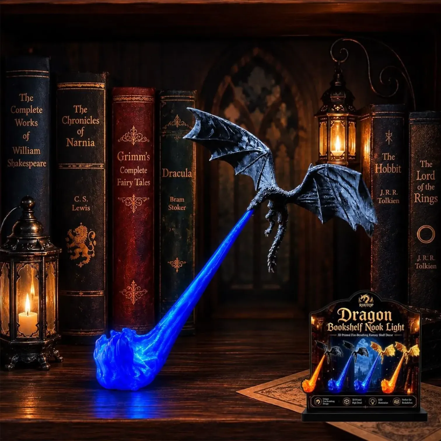 Fire Breathing Dragon 3D Novelty Light