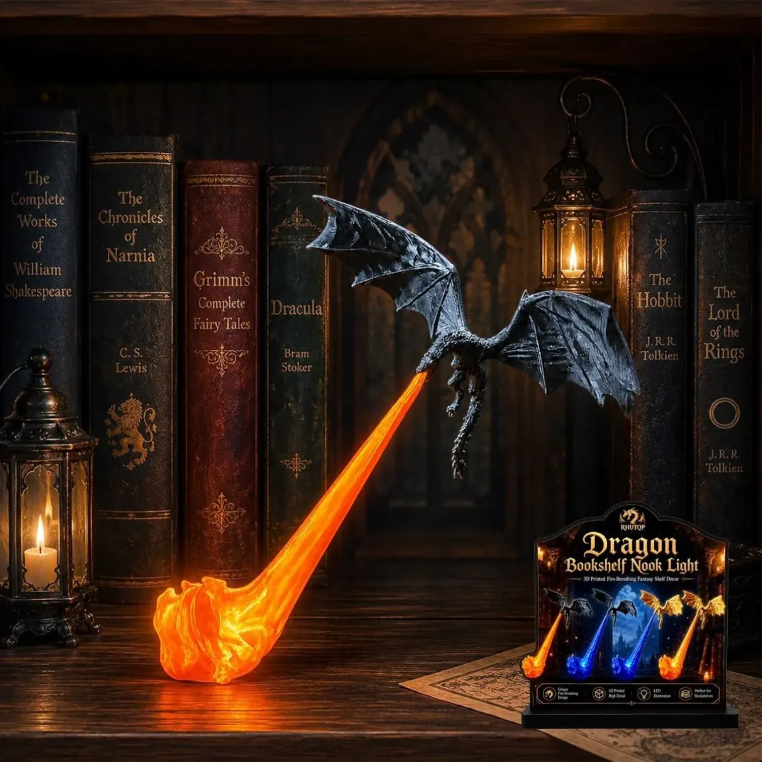 Fire Breathing Dragon 3D Novelty Light