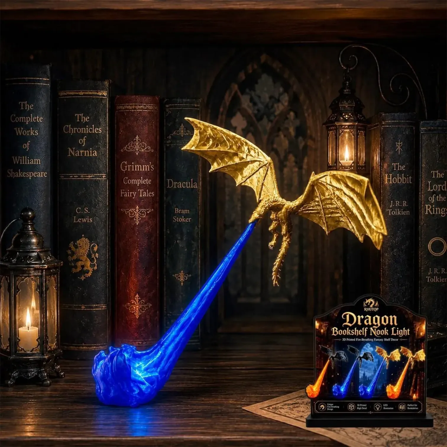 Fire Breathing Dragon 3D Novelty Light