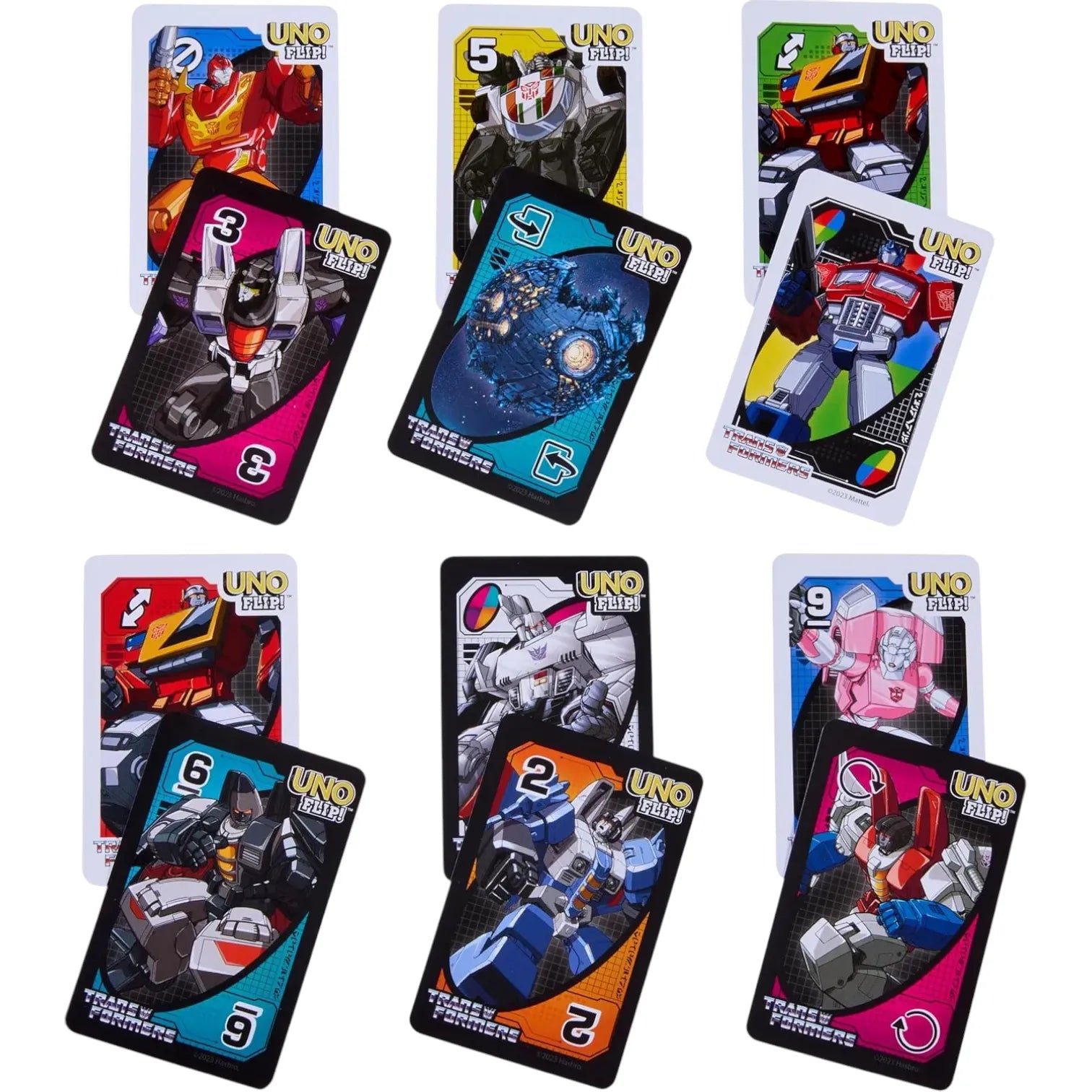 UNO Flip Transformers Card Game (Tin Box Edition)
