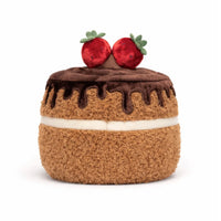 JC Amuseables Glacy Chocolate Cake Plush Toy (16 cm)