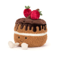 JC Amuseables Glacy Chocolate Cake Plush Toy (16 cm)