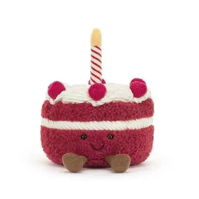 JC Amuseables Red Velvet Birthday Cake Plush Toy (16 cm)