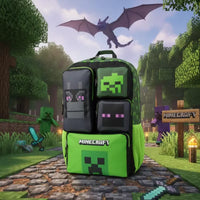 Minecraft Mob Blocky Adventure School Backpack