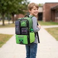 Minecraft Mob Blocky Adventure School Backpack