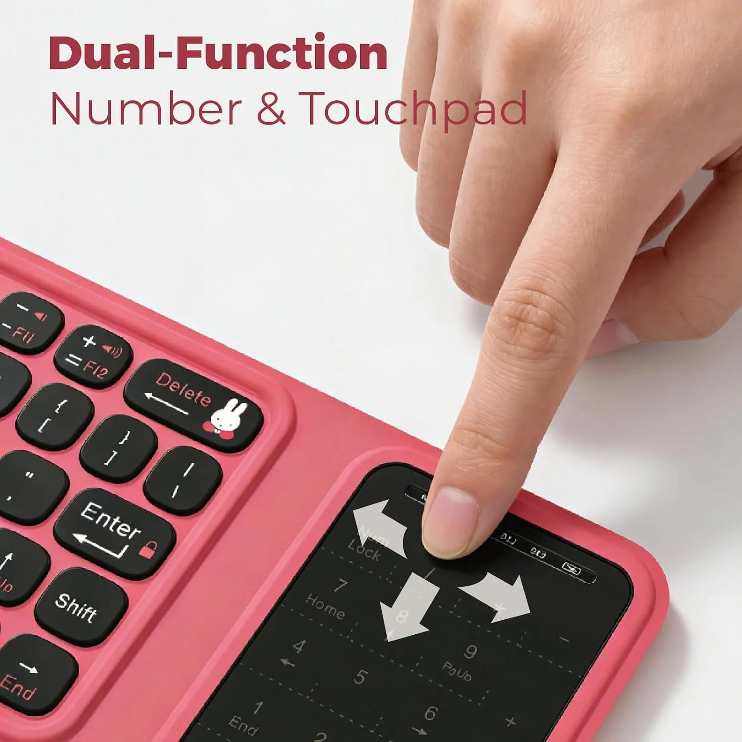 Miffy Tri-Fold Wireless Bluetooth Keyboard