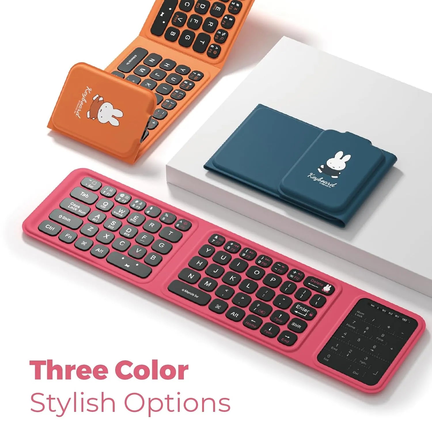 Miffy Tri-Fold Wireless Bluetooth Keyboard