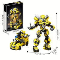 Cyber Scout Bumblebee Robot Building Set (1800 Pcs)