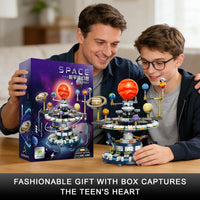 Mechanical Rotating Solar System Orrery STEM Building Kit
