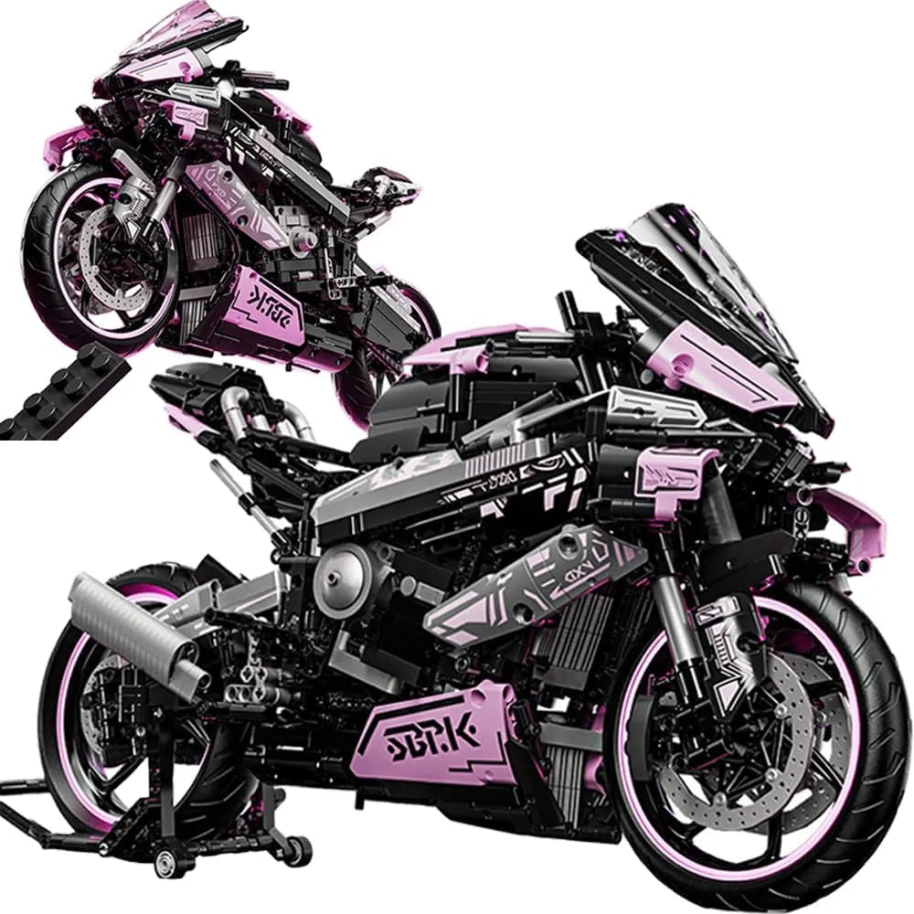 Cyberpunk Racing Superbike Building Set (1920 Pcs)