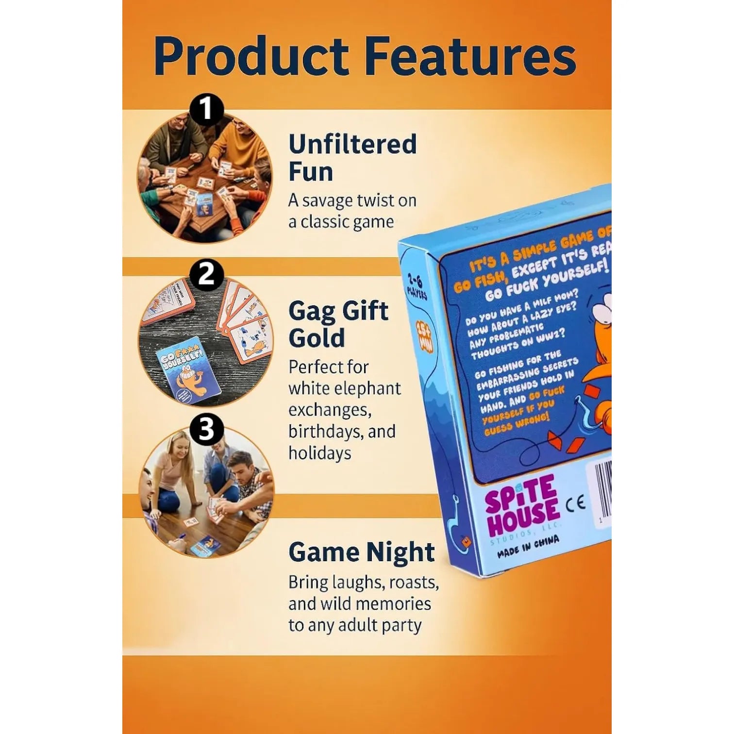 Go F Yourself Hilarious Adult Party Card Game