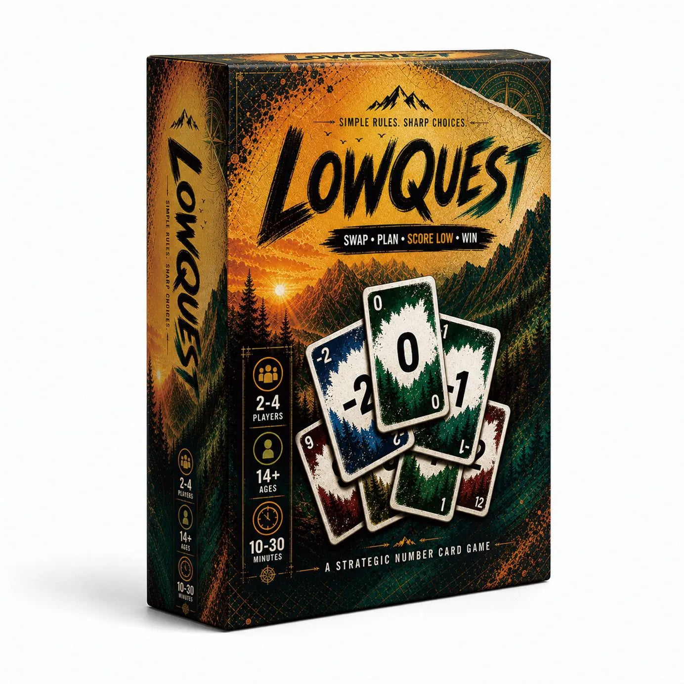 Lowquest Strategic Number Card Game