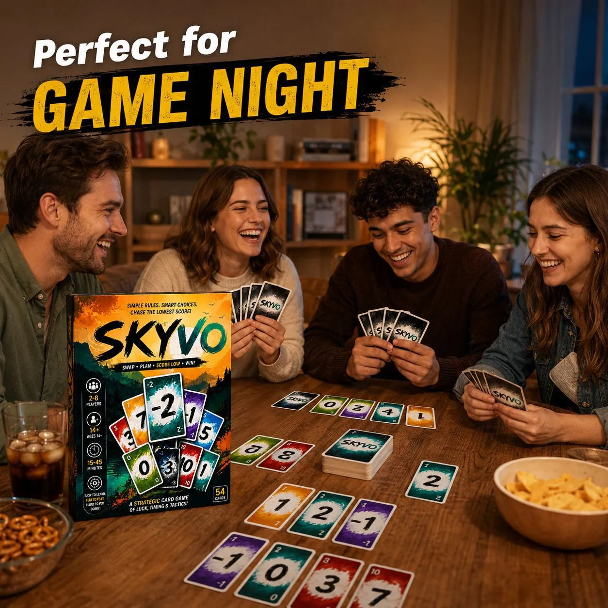 Skyvo Strategic Number Card Game