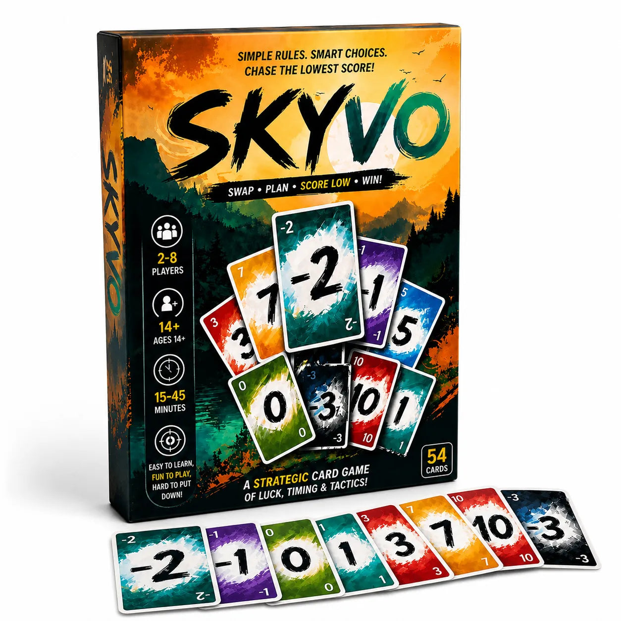 Skyvo Strategic Number Card Game
