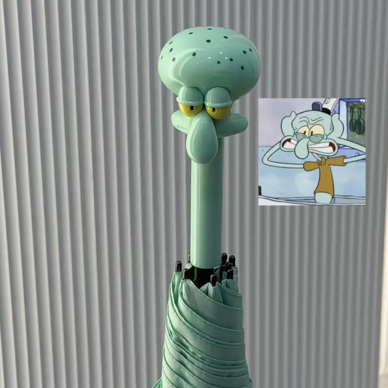 Spongebob Squidward Handle Long Stick Umbrella