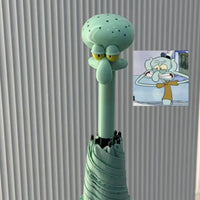 Spongebob Squidward Handle Long Stick Umbrella