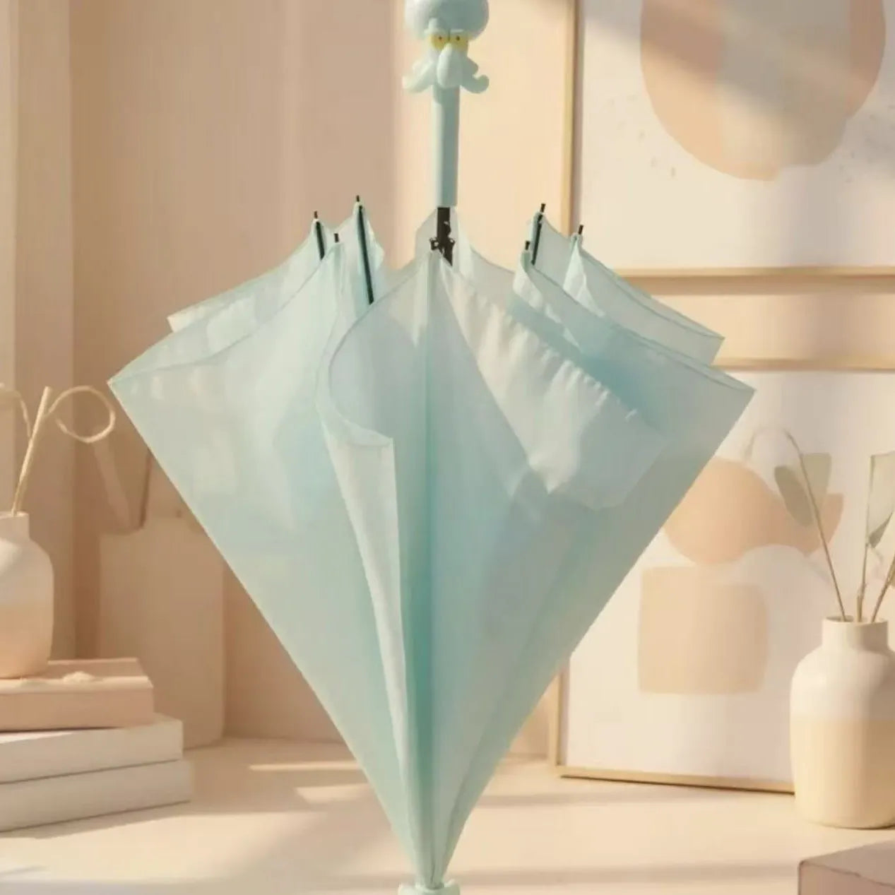 Spongebob Squidward Handle Long Stick Umbrella