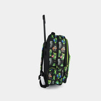 SMGL Minecraft Creeper Black Wheeled Trolley Backpack