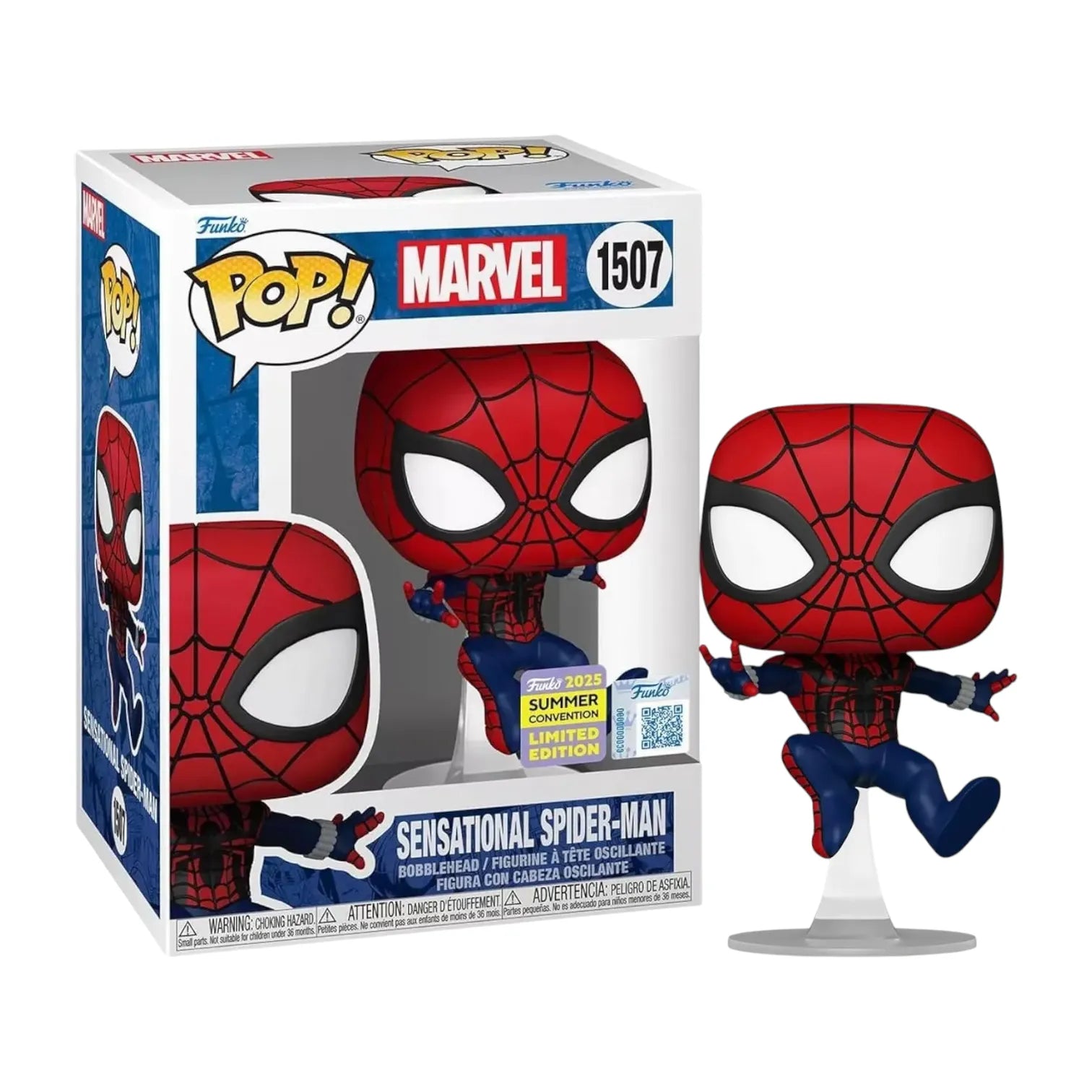 Funko Pop Marvel 1507 Sensational Spiderman Figure