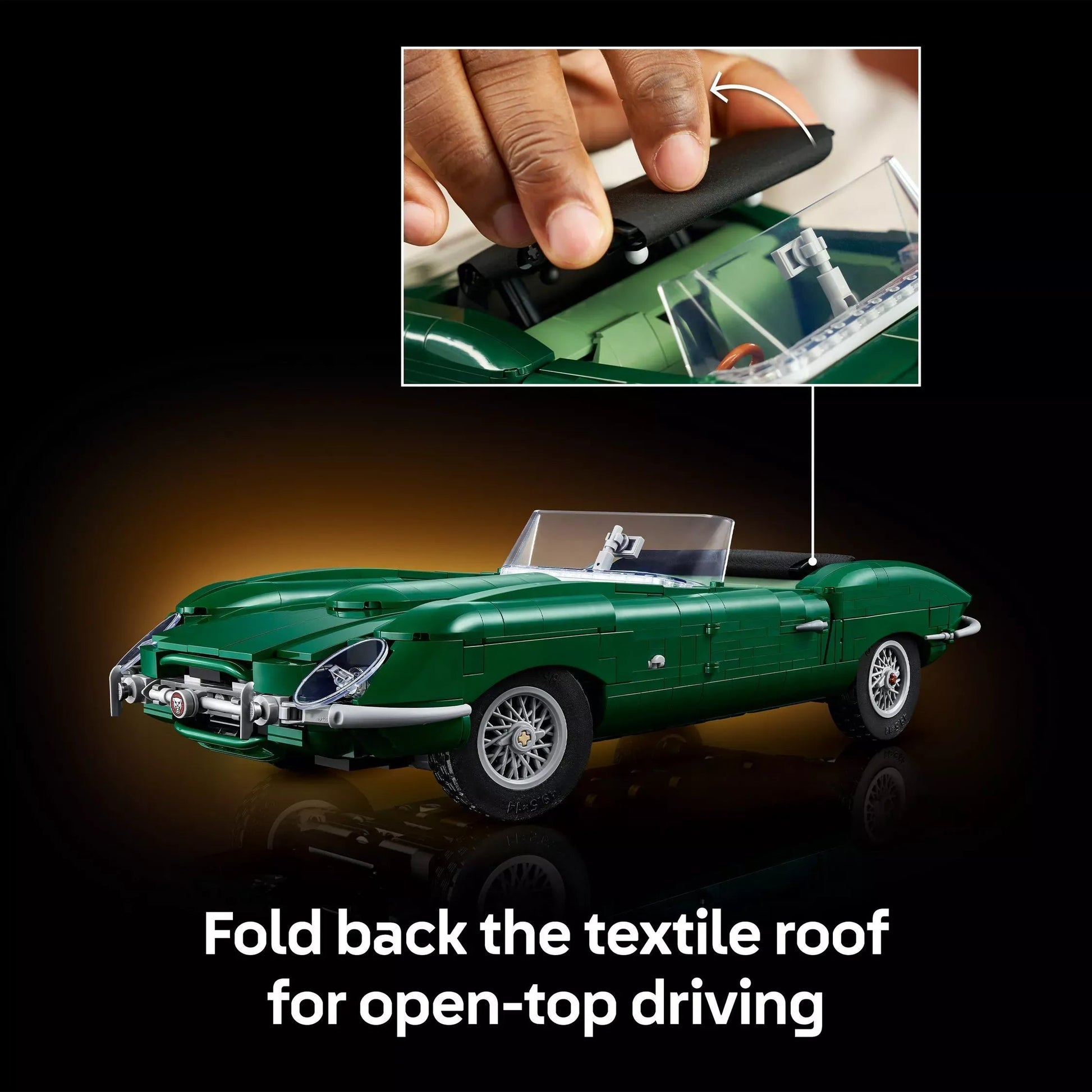 Icons 11381 Jaguar E-Type Classic Building Set (1673 Pcs)
