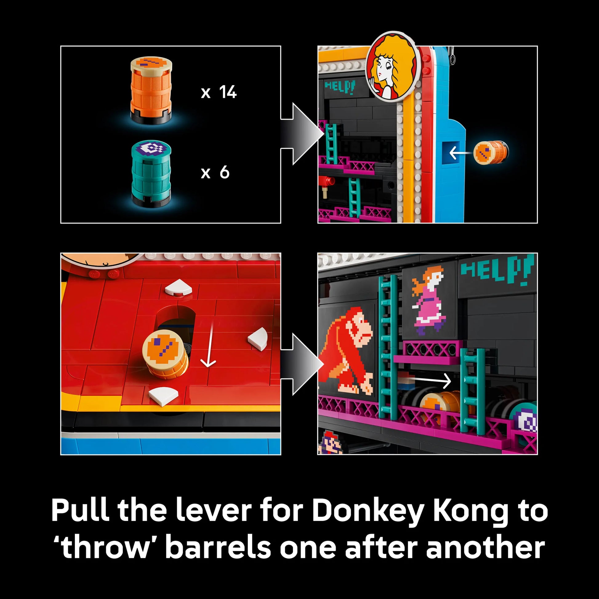 Donkey Kong 72051 Arcade Cabinet Building Set (1367 Pcs)