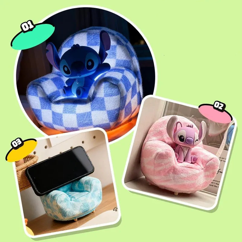 DZNY Stitch Plush Sofa Tap Night Light Blind Box