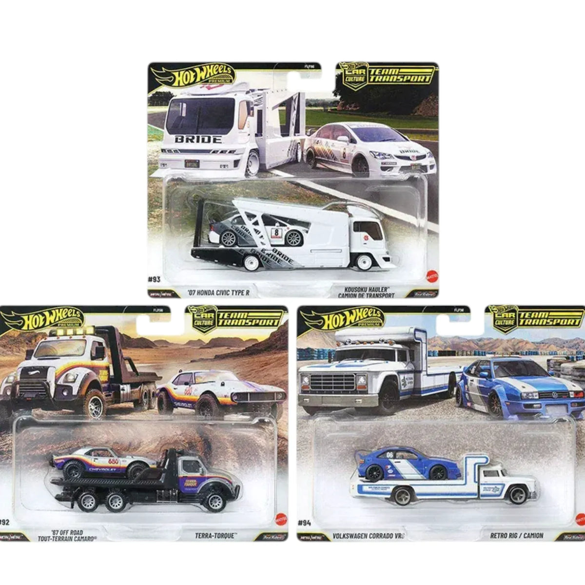 Hot Wheels Team Transport L Batch Diecast Vehicle (Set of 3)