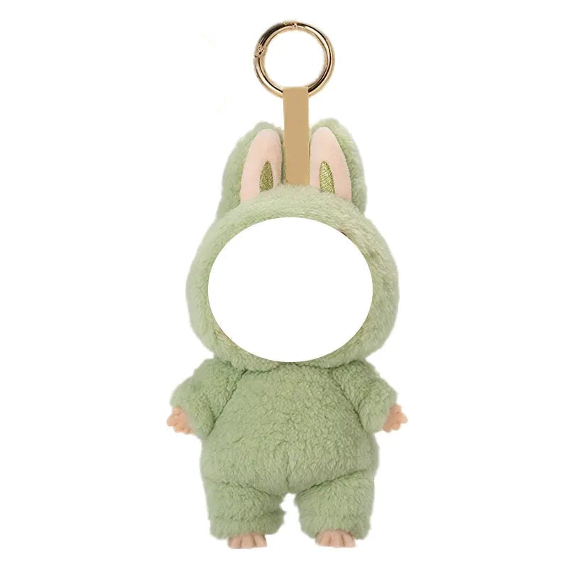 Custom Face Photo Labubu Plush Keychain