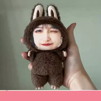 Custom Face Photo Labubu Plush Keychain