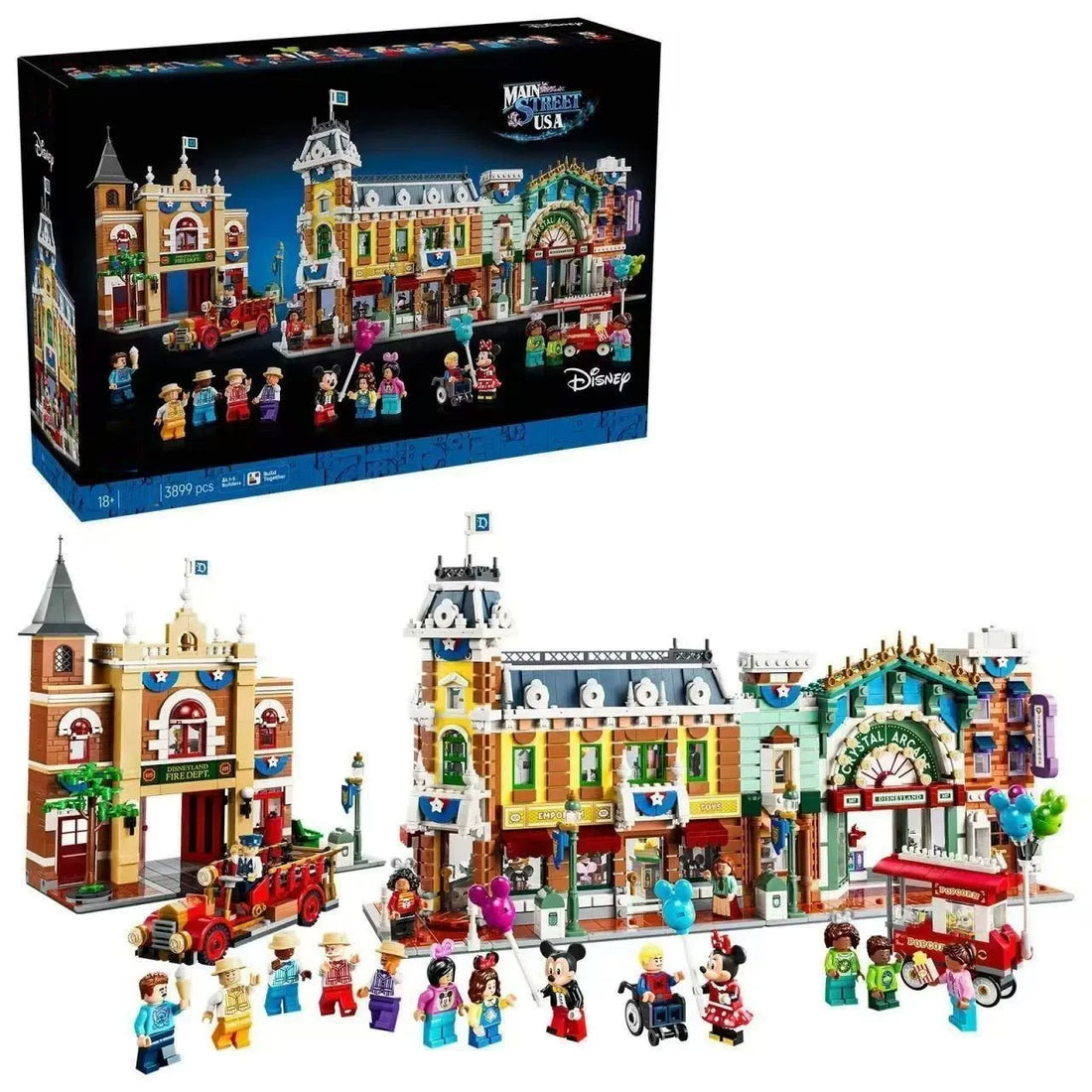 DZNY 43302 Main Street USA Modular Building Kit (3899 Pcs)