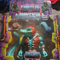 MOTU x TMNT Turtles of Grayskull Leatherhead Action Figure