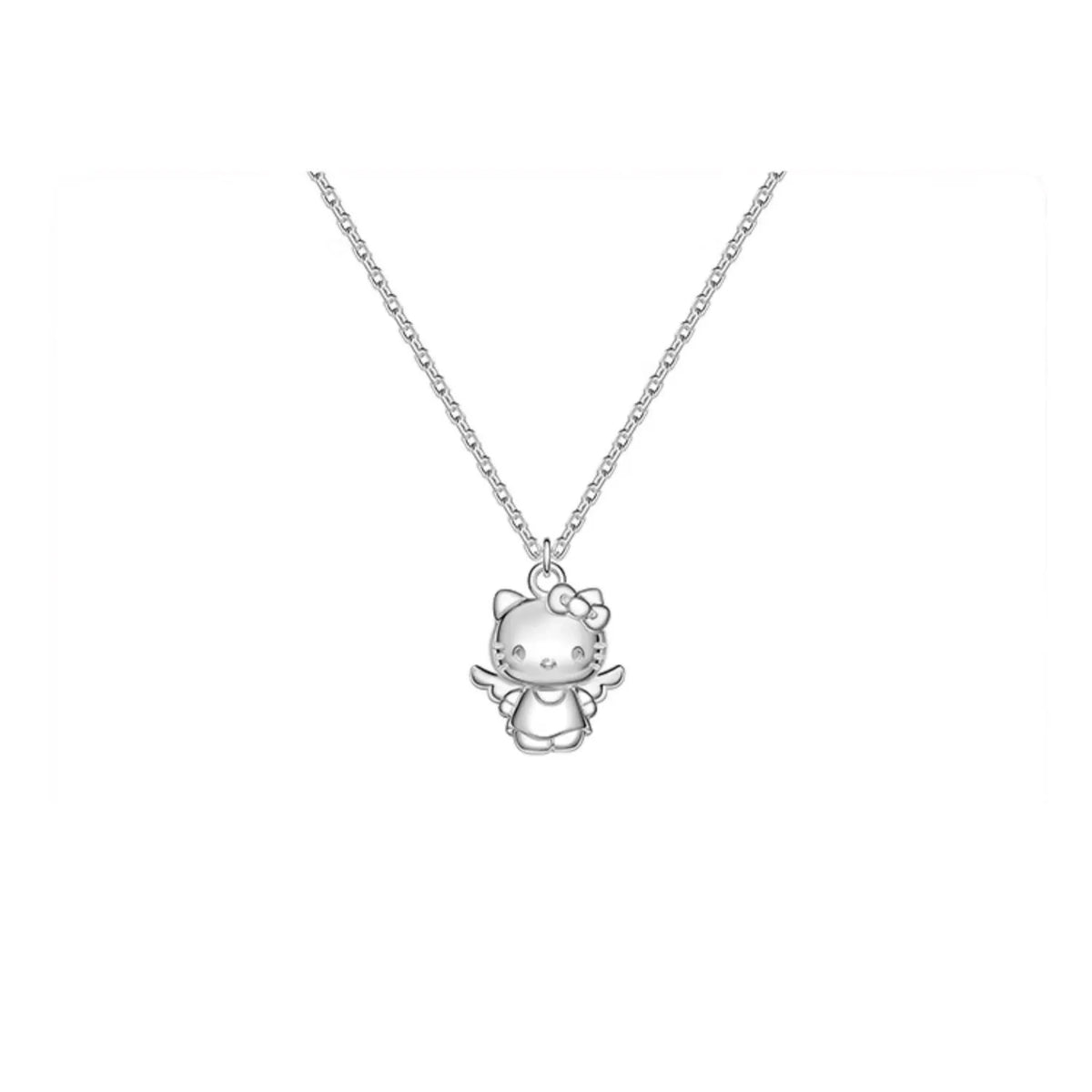 Sanrio Hello Kitty Angel Wing Pendant Silver Necklace
