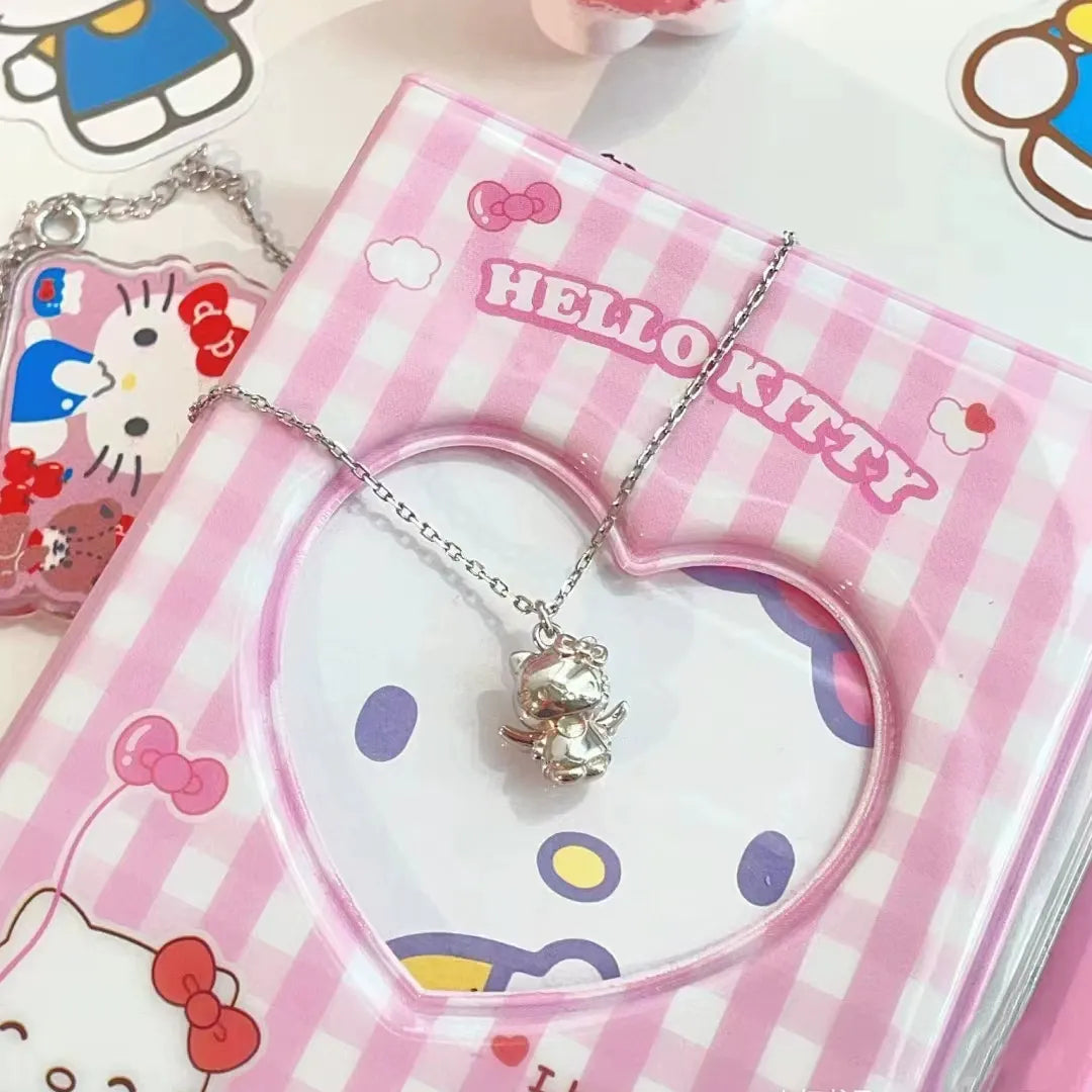 Sanrio Hello Kitty Angel Wing Pendant Silver Necklace